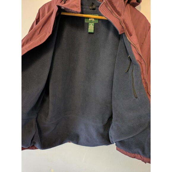 VTG EMS Eastern Mountain Sports women's Fleece Lined Hooded Field Jacket Size XL - Picture 5 of 5